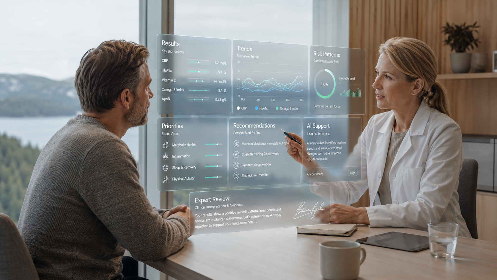 Interpretation of health data at High Coast Intelligence