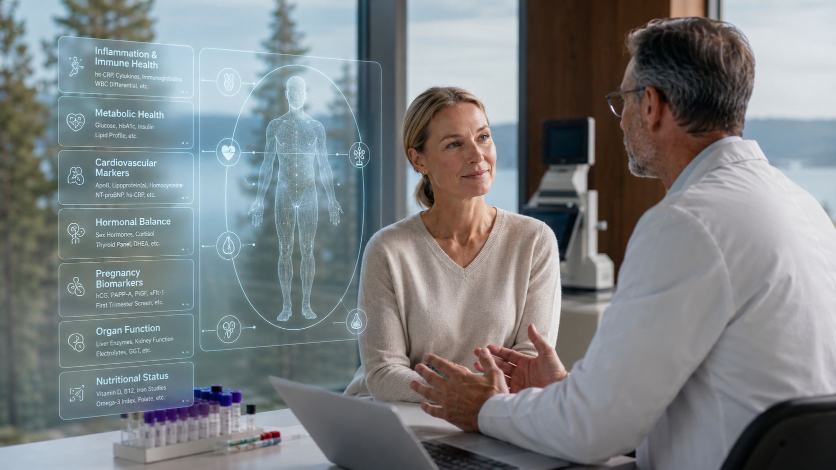 Medical futuristic consultation at high coast Sweden